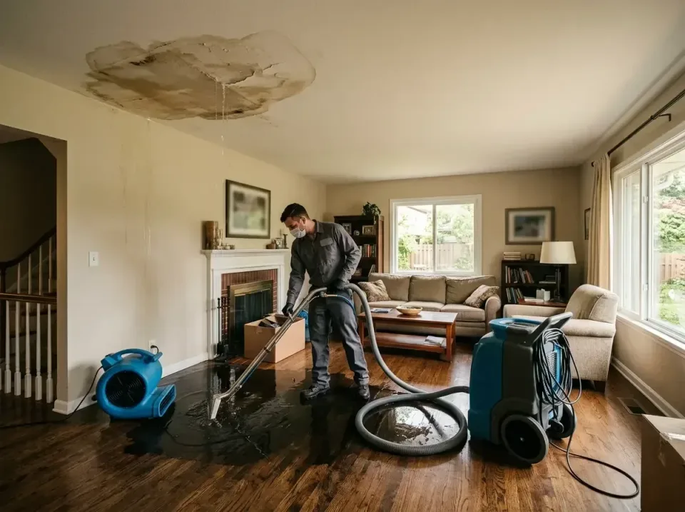 attic-pipe-burst-ceiling-drip-008 — frequently asked questions, Water Damage Restoration & Carpet Care in Eldridge, IA